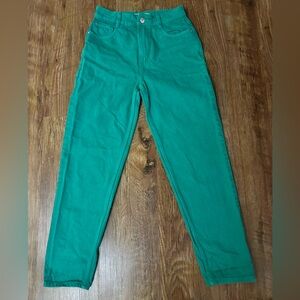 women’s straight leg turquoise pimkie jeans size 24
